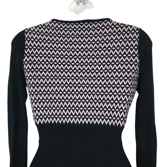Milly Of New York Black And Pink Y2K Sweater Size M - Picture 7 of 9